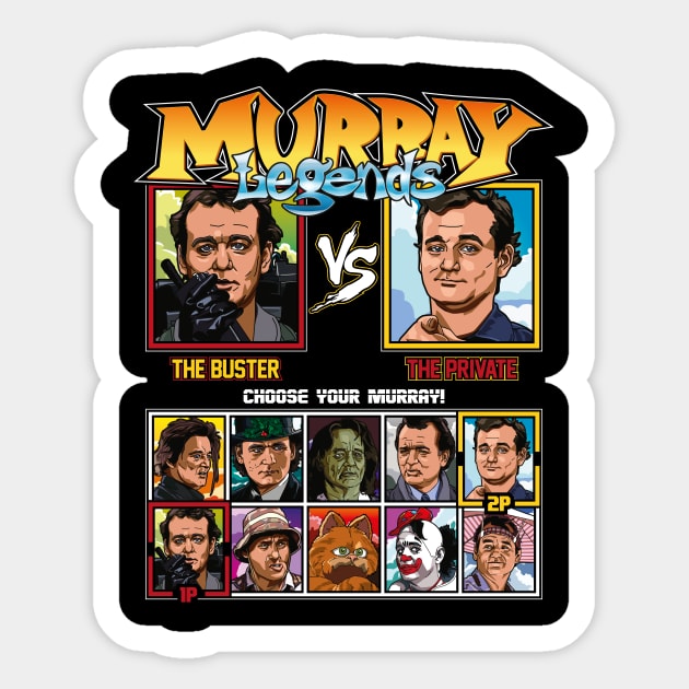 Bill Murray Legends Fighter Sticker by RetroReview